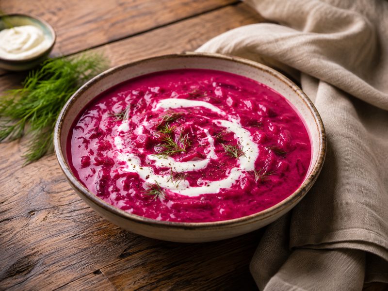 شوربة الشمندر بالكريمة