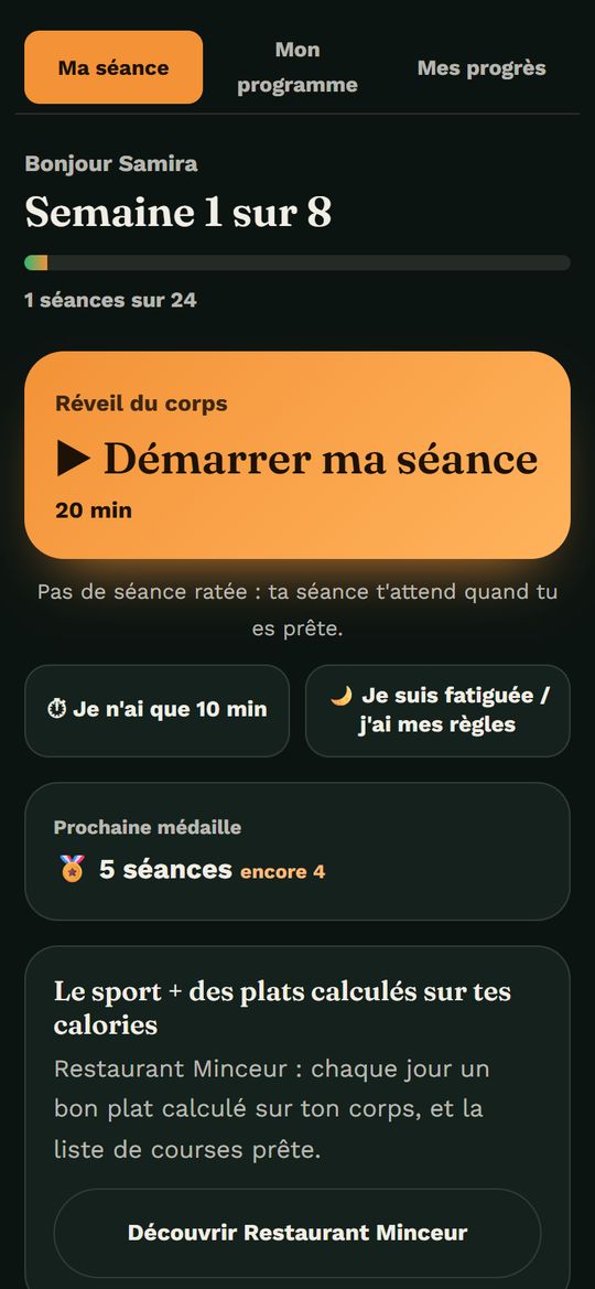Ta séance prête sur le téléphone
