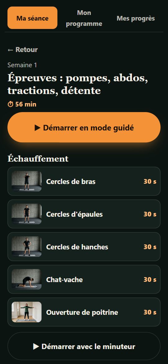 Les forces spéciales sur le téléphone : le circuit commando
